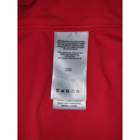 Mountain Hardware Jacket Womens Lg Coral Peach Hiking Zip Pockets Packable Gorp* - Picture 10 of 11